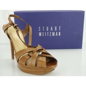Stuart Weitzman However Platform Ankle Strappy Sandals Size 9.5 NIB $395